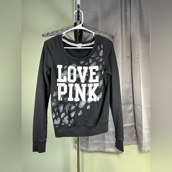 Victoria's Secret Tops - Victoria's Secret Black and Gray Sweatshirt